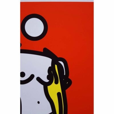 ジュリアンオピー◇Woman taking off man’s shirt Julian Opie Woman Taking Off A Man's Shirt In Five Stages (Signed