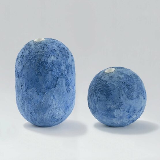 GEA Ceramic Vase-Cobalt Blue-Claudio Pulicati Ceramics