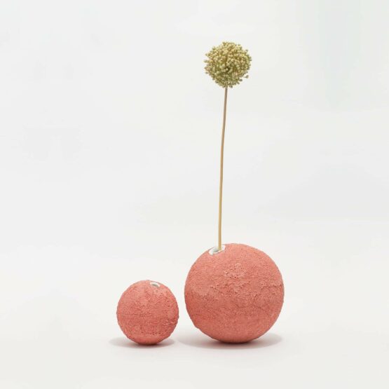 GEA Ceramic Vase-Coral Pink-Claudio Pulicati Ceramics