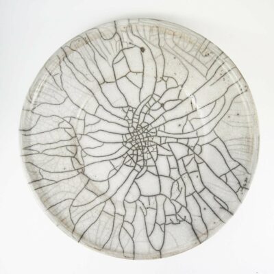 Spider Raku Large Plate | Ceramic | Home Decor | Micucci Interiors