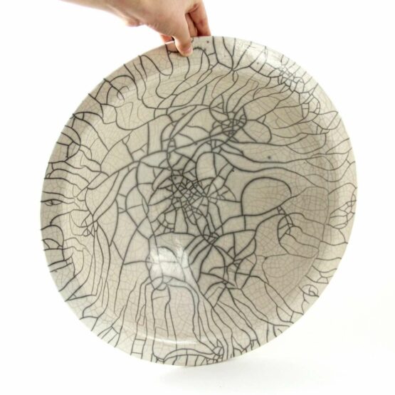 Spider Raku Large Bowl-Ceramic-large bowl ceramic artist