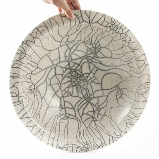 Spider Raku Large Bowl-Ceramic-large bowl ceramic artist