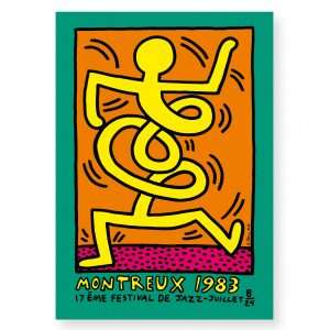Silk Screen Print-Keith Haring-Montreux 1983