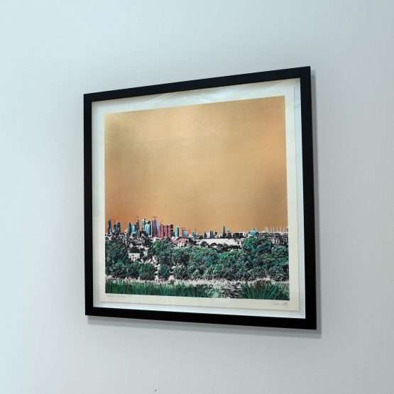 Jayson Lilley - Looking at Canary Wharf framed